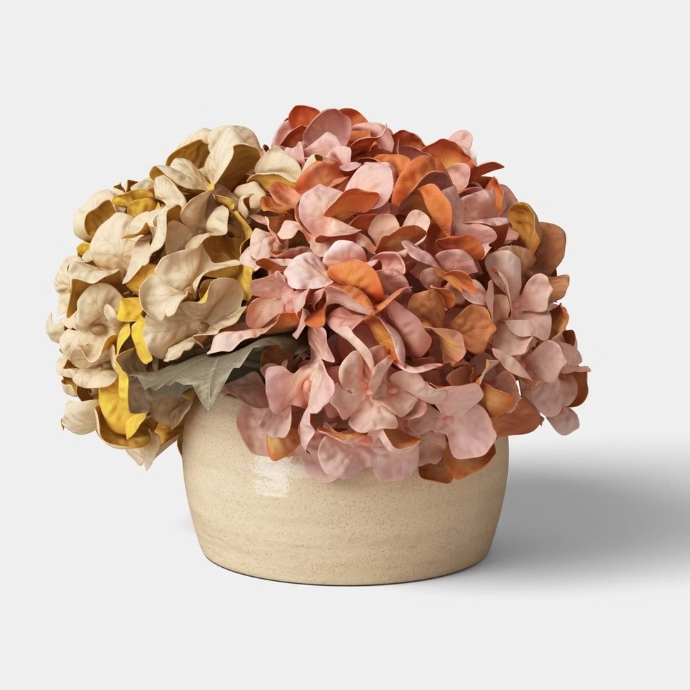 6" Medium Fall Hydrangea Arrangement - Threshold, Target